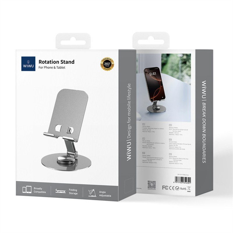 Подставка для телефона WIWU ZM-014 Desktoop Rotation Stand Херсон - зображення 4
