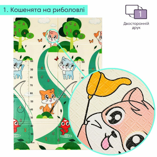 Дитячий с розвиваючий термокилимок 120х180х0,8см "Кошенята | Цуценята" SW 00001318 Одеса - зображення 8