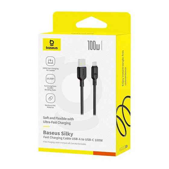 Дата кабель Baseus Silky Series OS Fast Charging USB to Type-C 100W (1m) (P10377703) Херсон