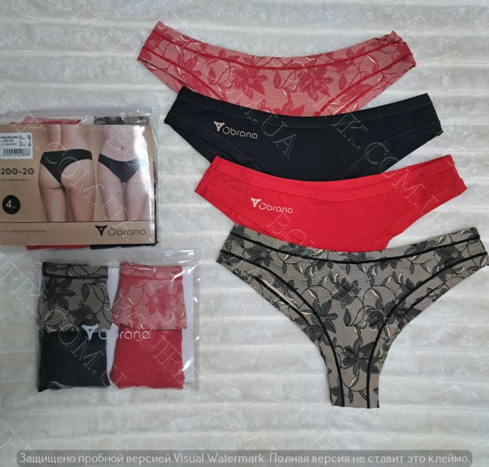 Женские трусы-бразилианы с рисунком "Obrana" (арт. 200-20/3) Кривой Рог - изображение 1