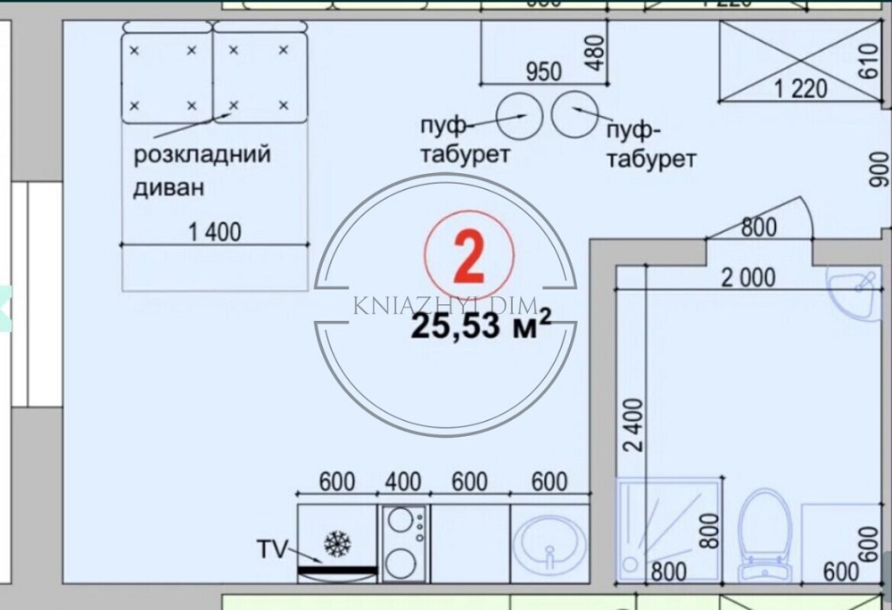 Отличная однокомнатная квартира студия в ЖК Затишном..Код: 21127999 Киев - изображение 3