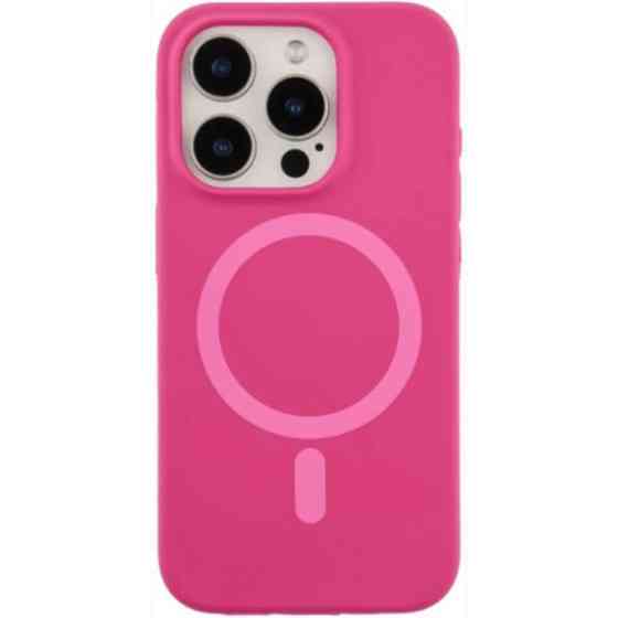 DM Чохол Silicone Case Thin Circle with MagSafe для iPhone 15 Pro Manyue Red Харьков