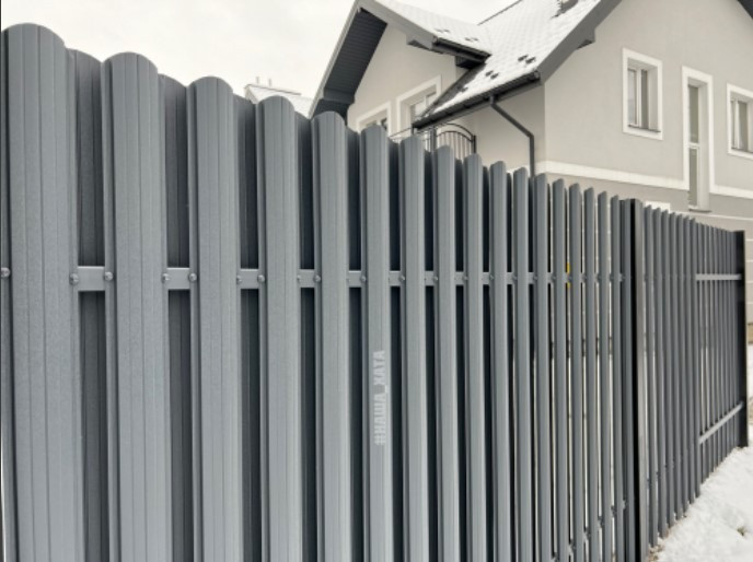 Євроштахетник металевий на паркан купити. Виготовимо під будь-яку висоту вошої огорожі.Ціна виробник Львов - изображение 6