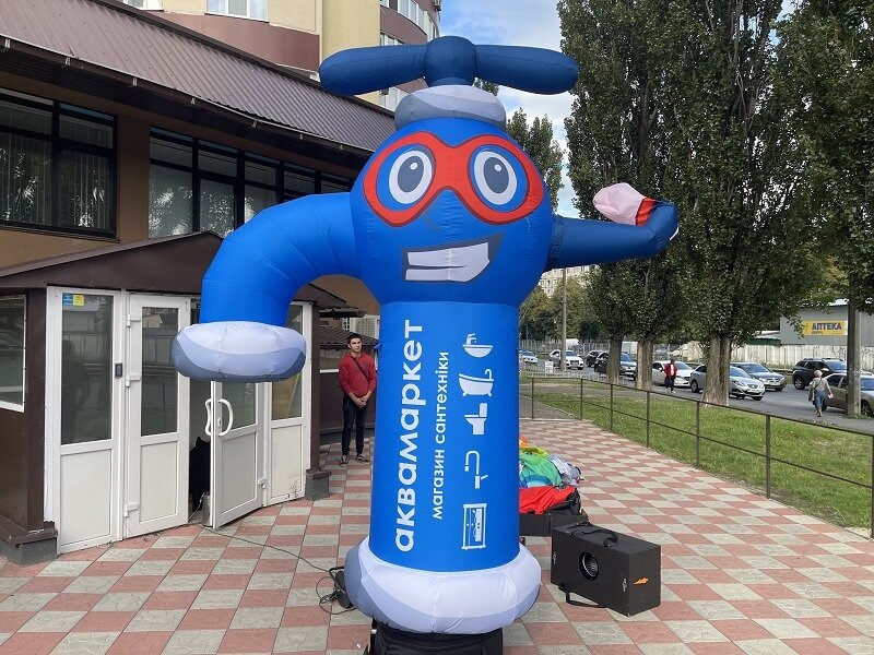 Рукомах повар. Надувной Марио. Надувная реклама с подсветкой Київ - зображення 1