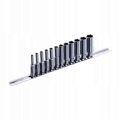 Набор головок длинных на планке TOPTUL 1/4" 12ед. 4-13мм GAAQ0802U Харьков