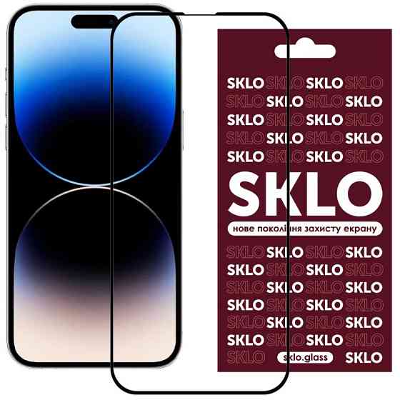 Защитное стекло SKLO 3D для Apple iPhone 16 Pro (6.3") Херсон