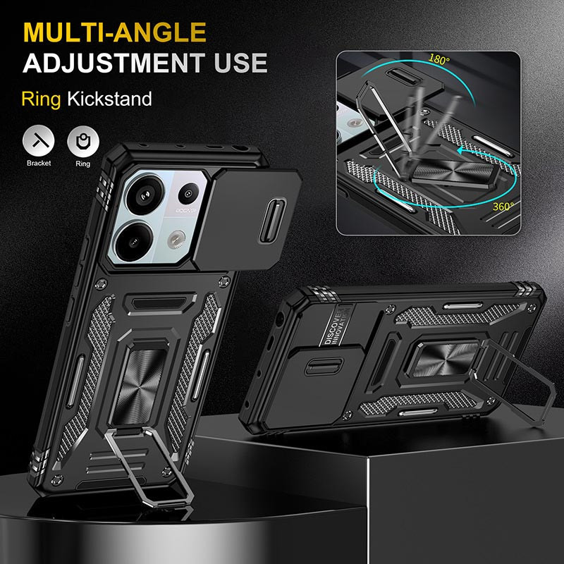 Ударопрочный чехол Camshield Army Ring для Xiaomi Poco X6 Pro Херсон - зображення 3