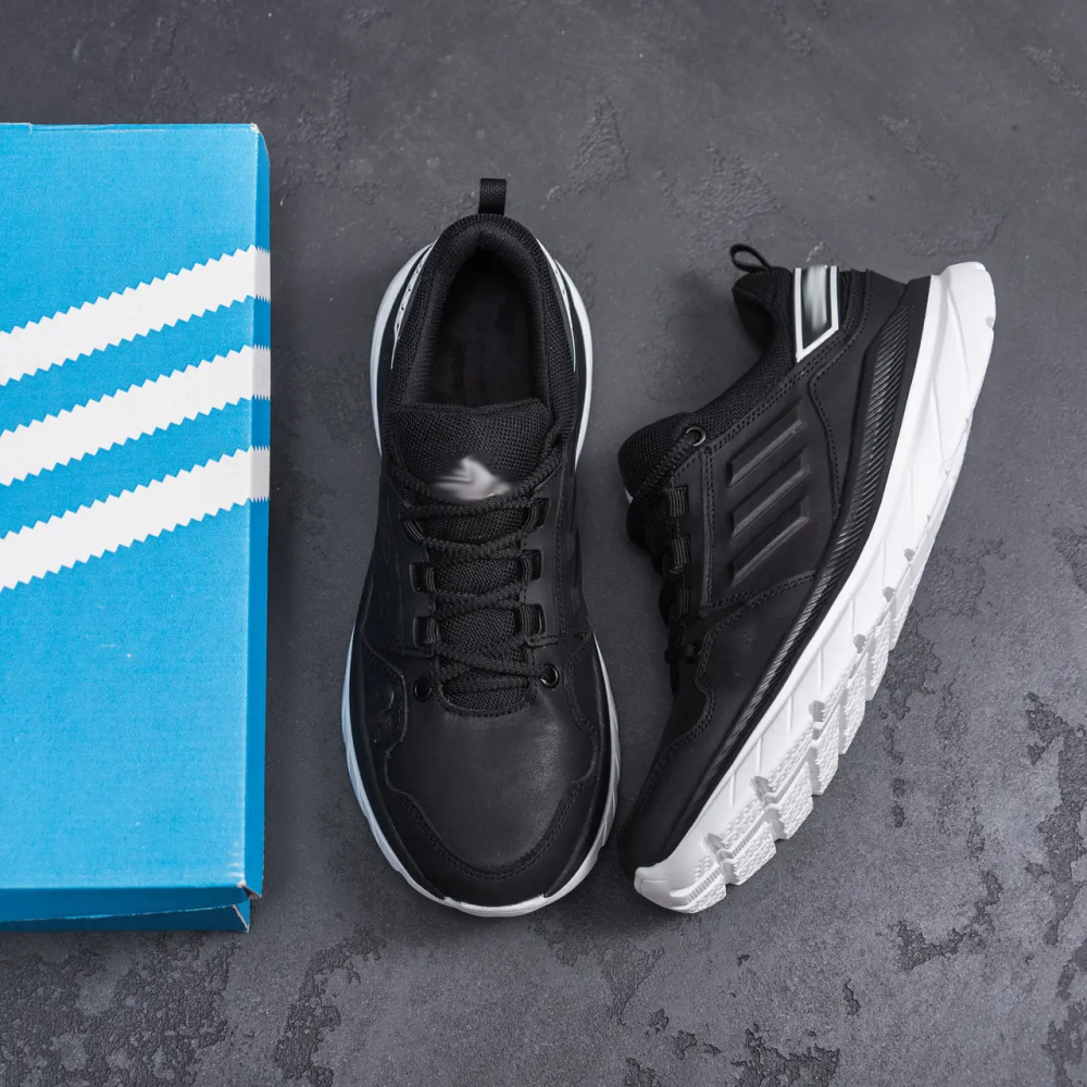 Мужские кожаные кроссовки Classic Leather Black Киев - изображение 10