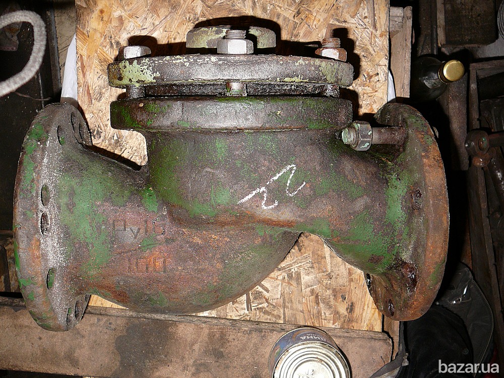 клапан обратный чугунный 16ч6бр (16ч6п) Ду 100, Ру 16 Полтава - зображення 1