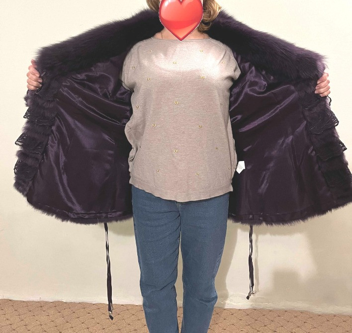 Шубка норковая сиреневая в идеальном состоянии с поясом, 48 размер Одесса - изображение 7