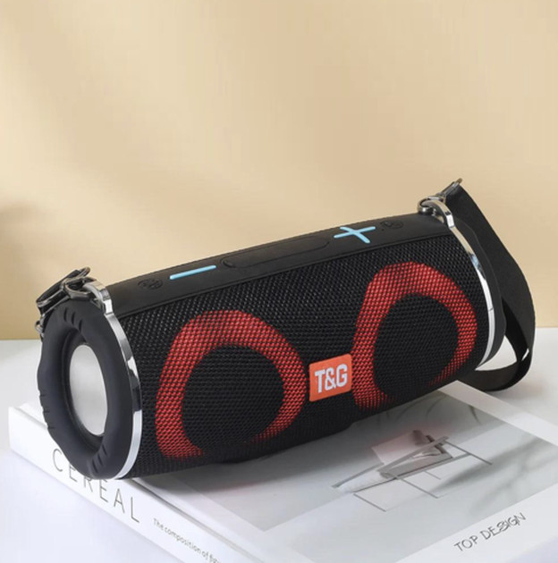 Колонка портативная Bluetooth T&G TG642 black черная Київ - зображення 2