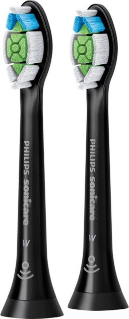 Насадка для зубної щітки Philips W Optimal White HX6062-13 2 шт чорна Київ - зображення 1