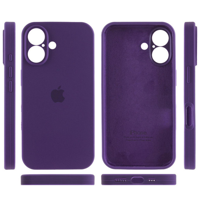 Чехол Silicone Case Full Camera Protective (AA) для Apple iPhone 16 (6.1") Херсон - изображение 4