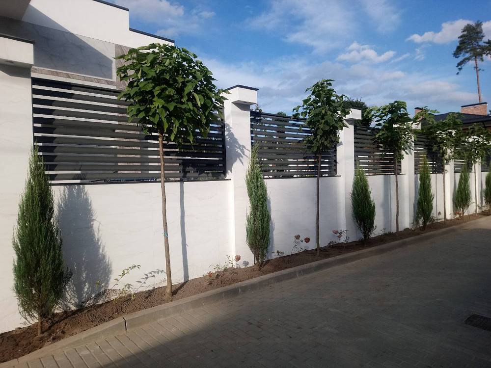 Металевий паркан Жалюзі. Монтаж Жалюзі Наша Хата ворота та паркани Сторожинець - зображення 11