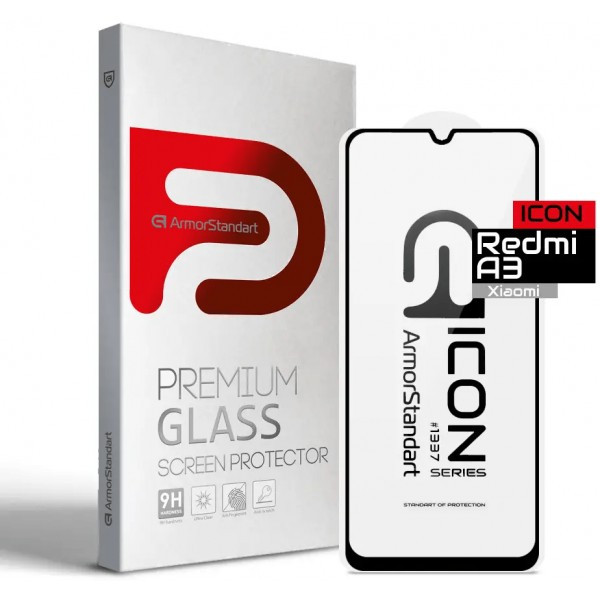 Захисне скло ArmorStandart для Xiaomi Redmi A3/A3X Black (Код товару:34990) Харьков - изображение 2