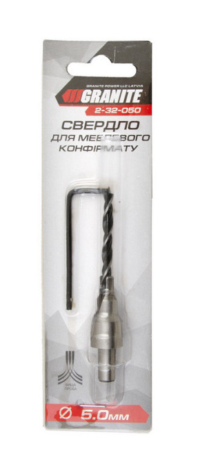 Сверло для мебельного конфирмата GRANITE 5.0 мм 2-32-050 Харків - зображення 2