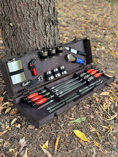 Подарунковий набір.Набір Шампурів у Дерев'яному Кейсі. Полтава Полтава - зображення 9