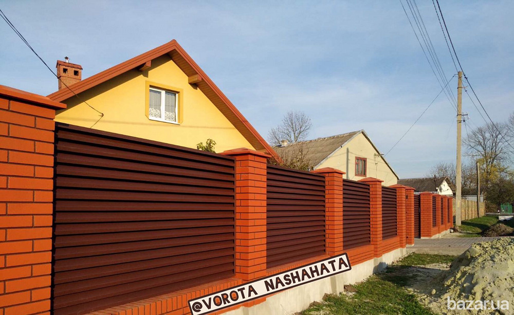 Бетонні клінкерні стовпи та підмурування на паркан, імітація цеглини.Ціна. Бровари,Київська область. Бровари - зображення 2