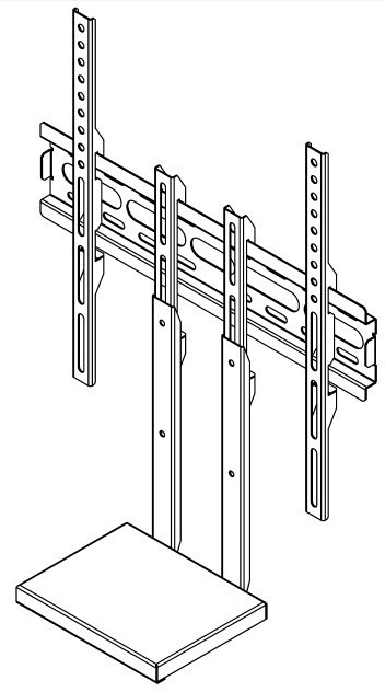 Полка универсальная для тюнера Electriclight LC-13-Black 150х190 мм черная Київ - зображення 4