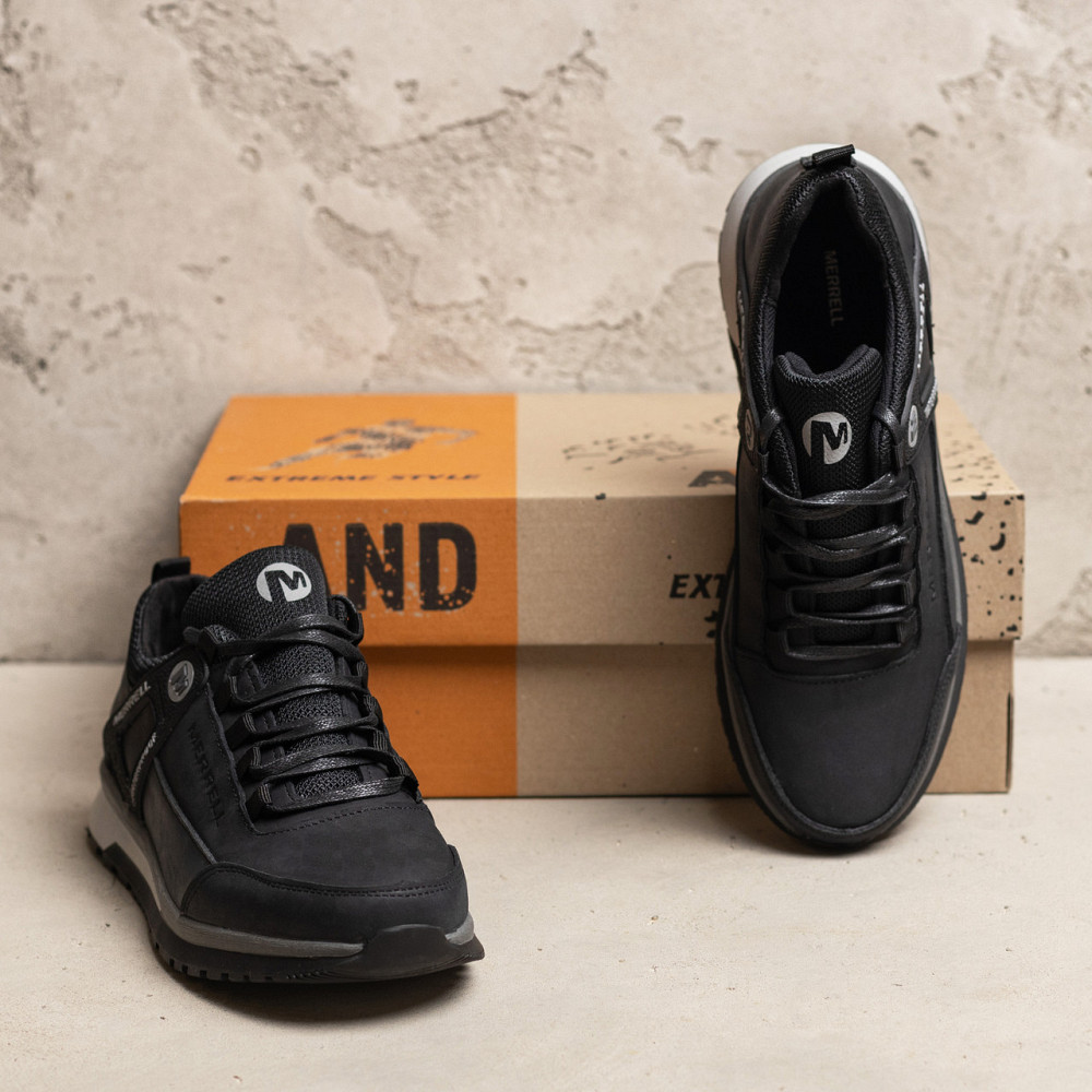 Мужские кожаные кроссовки Performance footwear Black Киев - изображение 7