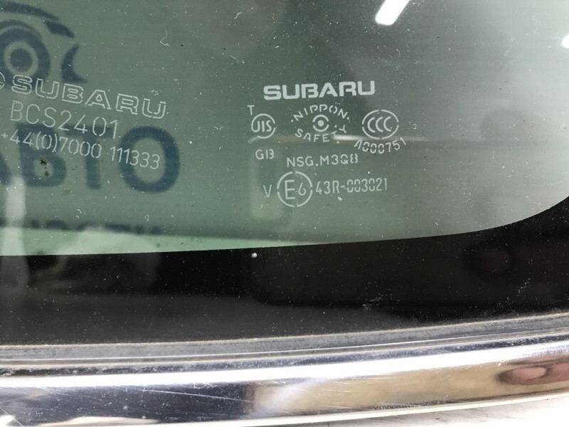 Стекло в кузов заднее левое Subaru Outback BS 2.0 DIESEL EE20Z 2014 (б/у) Київ - зображення 3