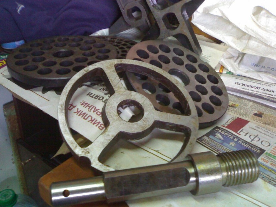 Вал-шестерня редуктора на волчок-мʼясорубку К7-ФВП-200. Заводська.Нова. Продам. Вал, колесо зубчате. Полтава - изображение 6