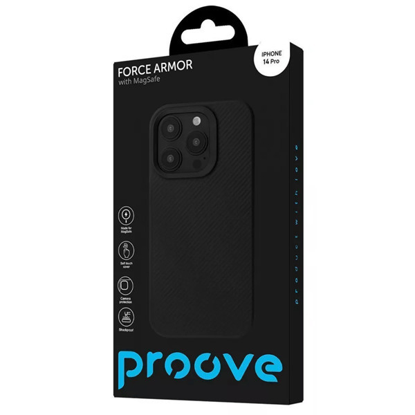 Чохол Proove Force Armor Case with Magnetic Ring для iPhone 14 Pro Black (PCFAIP140P02) (Код товару: Харьков - изображение 2