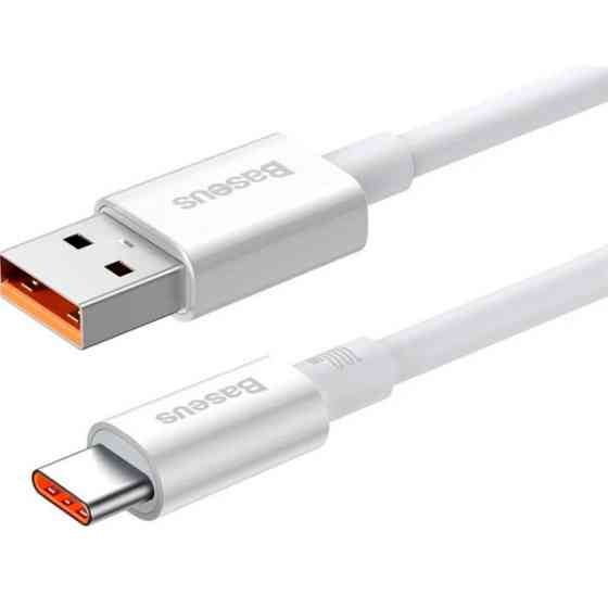 Кабель Baseus Superior Series Fast Charging Data USB to Type-C 100W 1m White (P10320102214-01) (Код  Харків