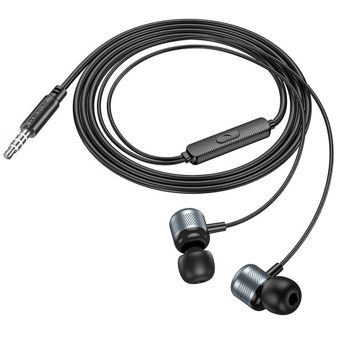 Наушники Borofone BM93 Platino universal with microphone (3.5mm/1.2m) Херсон - зображення 4