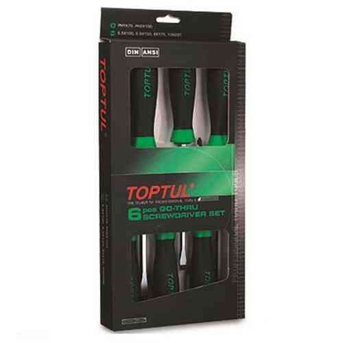 Набор ударных отверток TOPTUL (с шестигранником) 6 ед. GAAE0605 Харків
