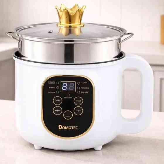 Электрическая кастрюля-пароварка Domotec MS-7729 2000 Вт 1.8 л белая Київ