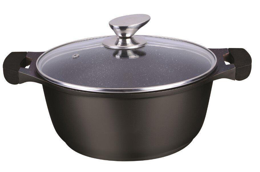 Каструля зі скляною кришкою Bohmann Black BH-15024-black 5 л 24 см Киев - изображение 1