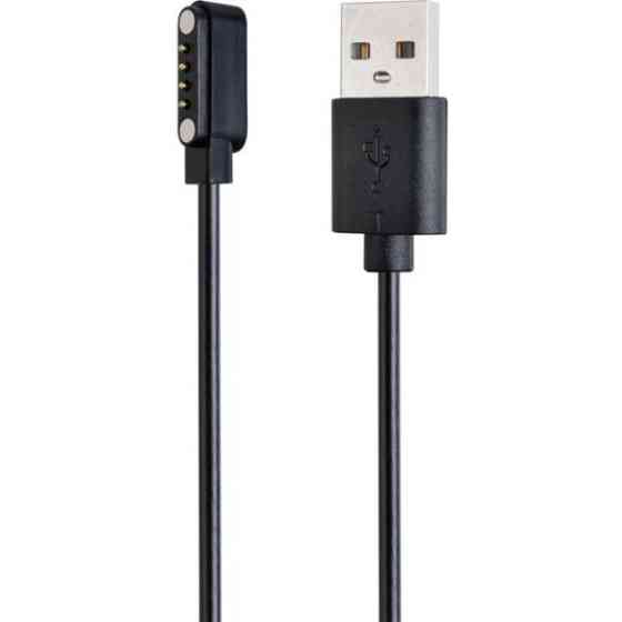 DM Зарядний кабель для смарт-годинників 4-pin 9.0mm Black Харків