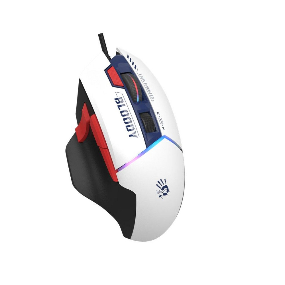Мышь компьютерная проводная Bloody W95 Ultra Sports Navy (4711421002325) белая Киев - изображение 2