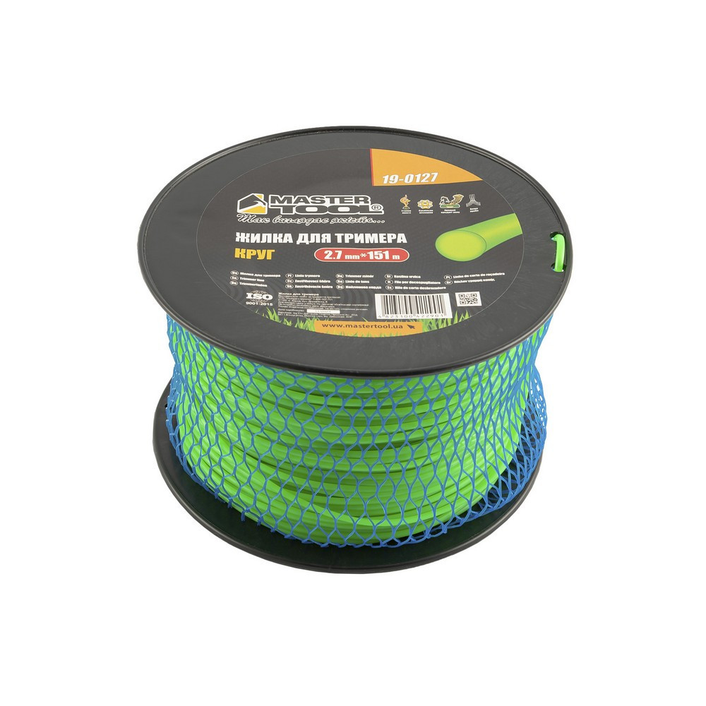 Леска для триммера MASTERTOOL КРУГ 2.70 мм 151 м катушка 19-0127 Харьков - изображение 1