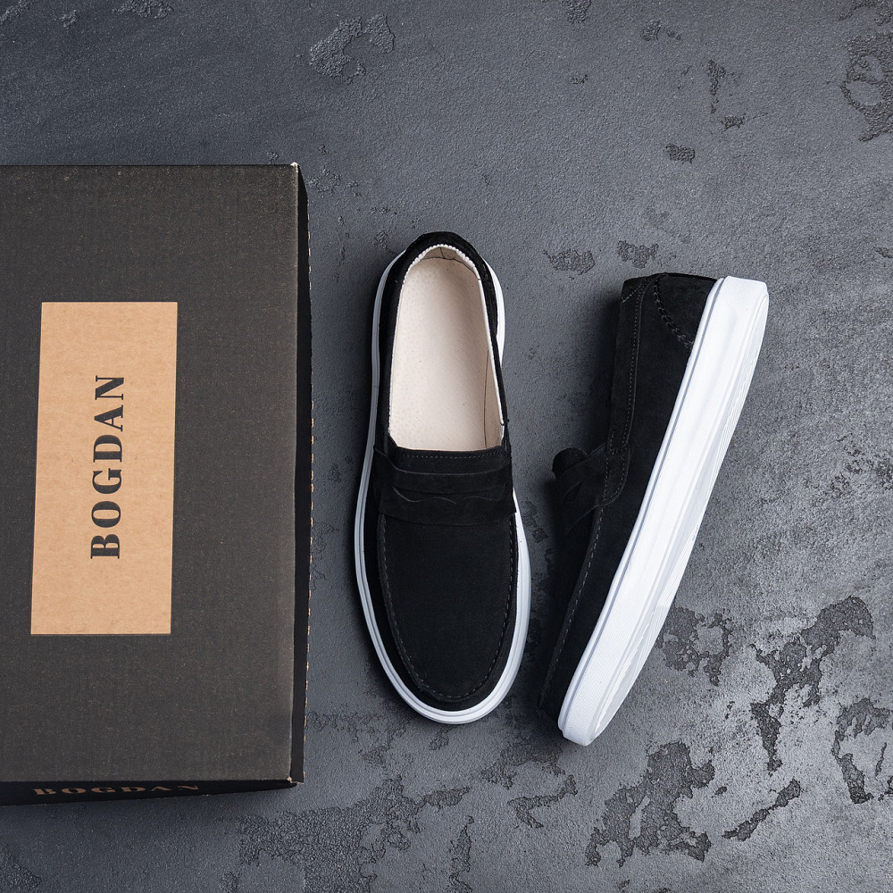 Мужские кожаные лоферы Urban Style Black Київ - зображення 10