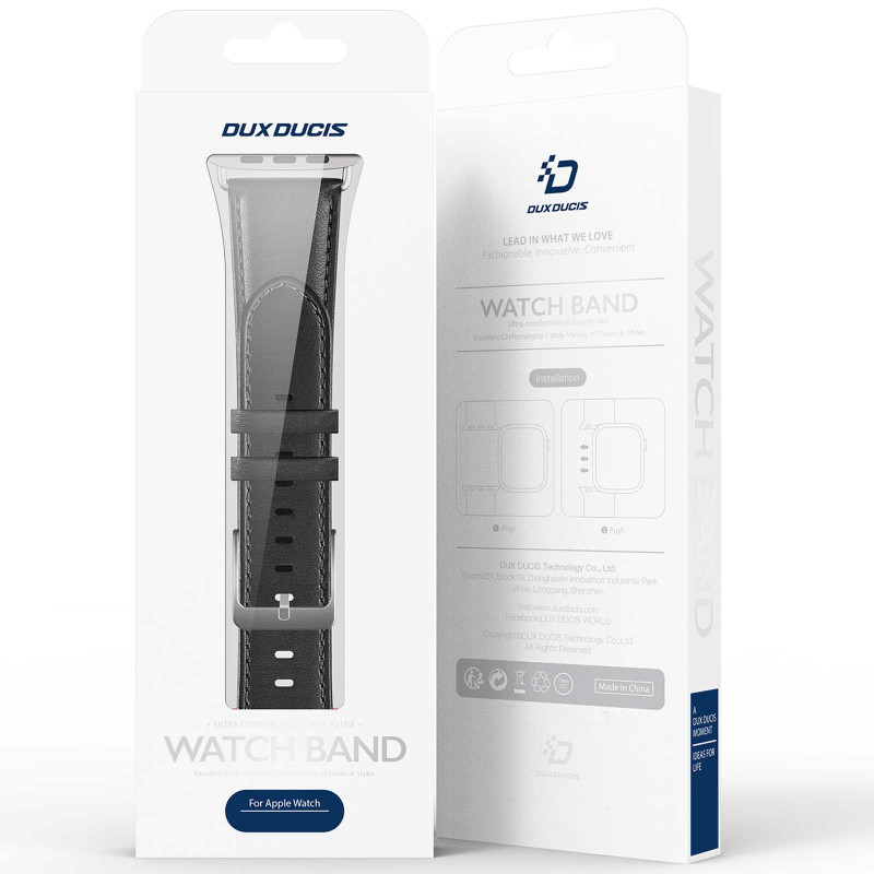 Ремешок Dux Ducis Leather Strap Classic для Apple Watch 42(ser.1-3)/44/45/46/49mm Херсон - изображение 5