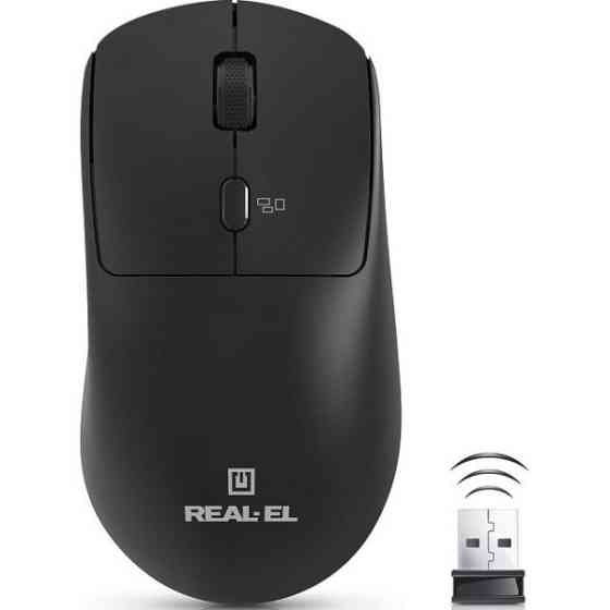 Мишка REAL-EL RM-317 Wireless Black (EL123200052) Харків
