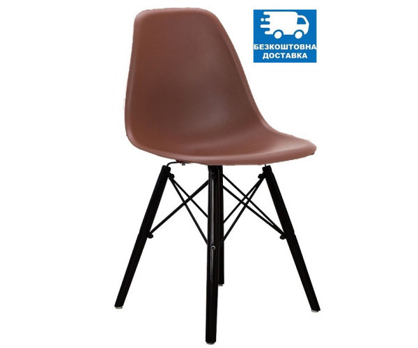 Стілець Тауер Вуд пластиковий коричневий колір Днепр - изображение 1