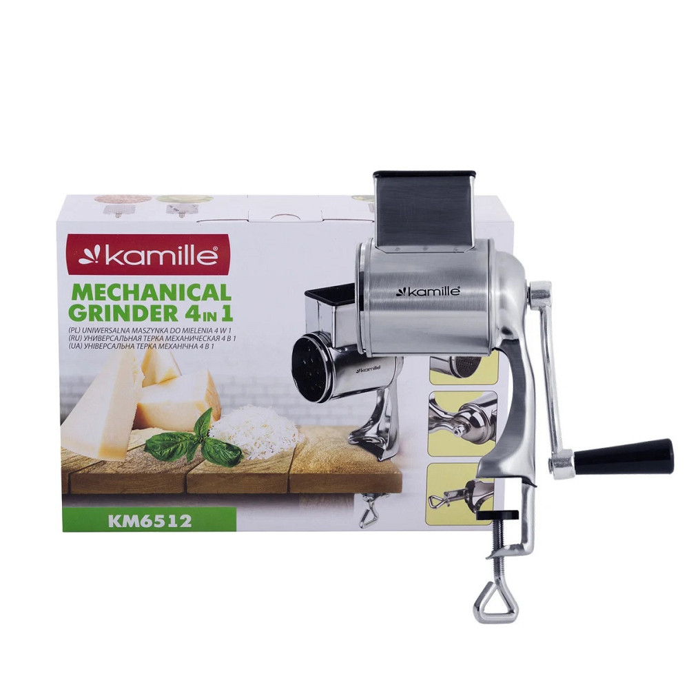 Универсальная механическая терка 4 в 1 Kamille KM 6512 Одеса - зображення 1