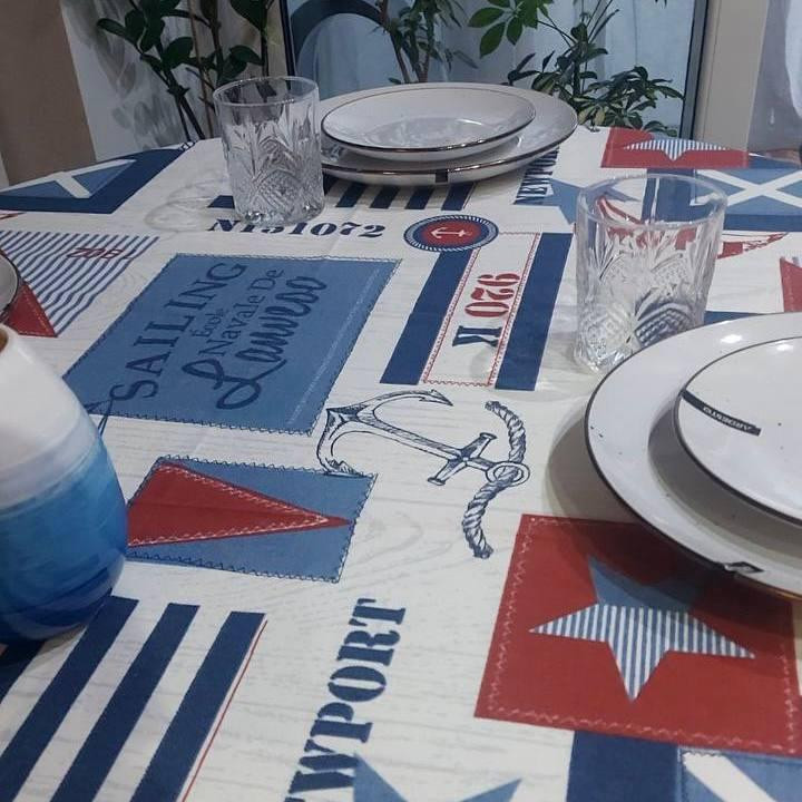 Скатерть с тефлоновым покрытием 140х170см Морская Одесса - изображение 5