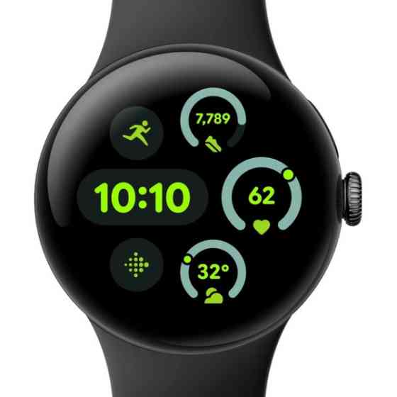 Смарт-годинник Google Pixel Watch 3 41mm Wi-Fi Matte Black Aluminum Case/Obsidian Active Band (Код т Харків