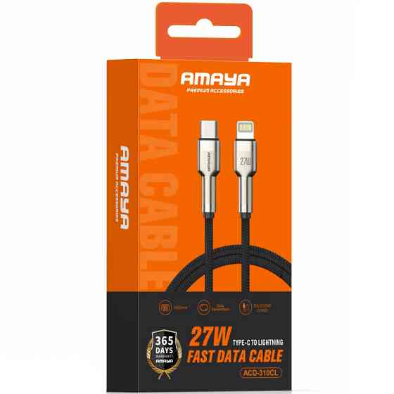 Уценка Дата кабель Amaya 310CL Type-C to Lightning 27W (1m) Херсон