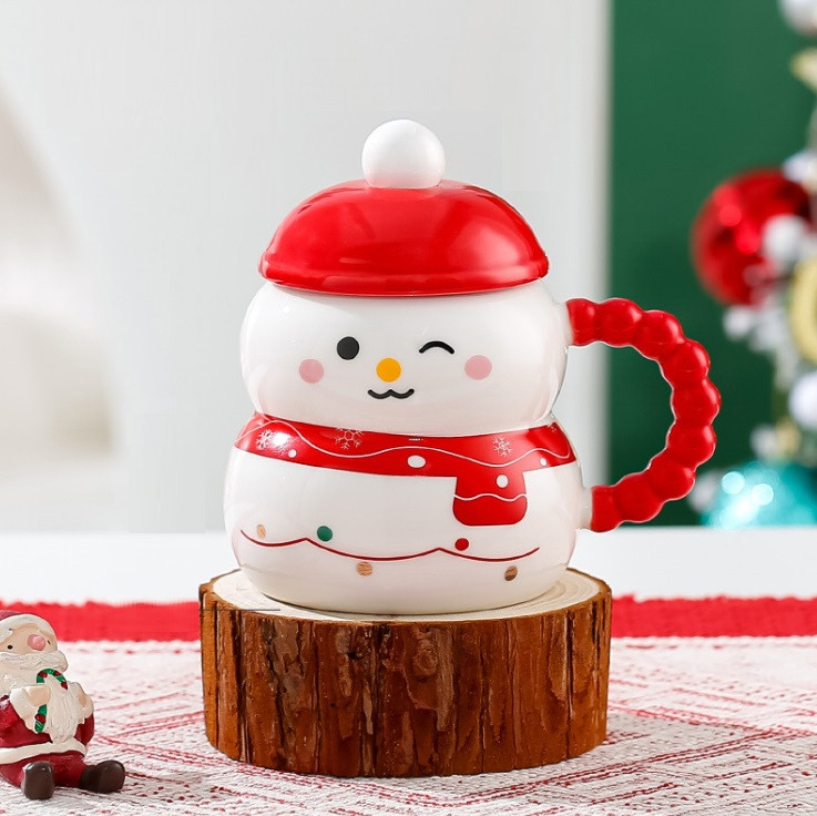 Кружка з кришкою новорічна Merry Christmas 2 13686 400 мл Київ - зображення 1