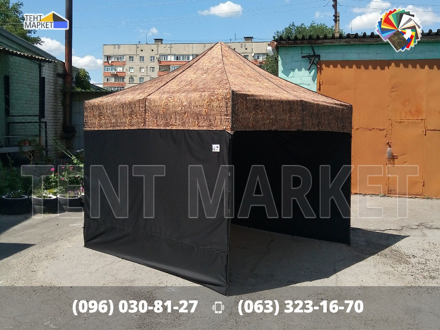 Шатер розсувний трансформер 3х3 Камуфляж - мобільні розкладні тенти намети виготовлення Запоріжжя - зображення 6
