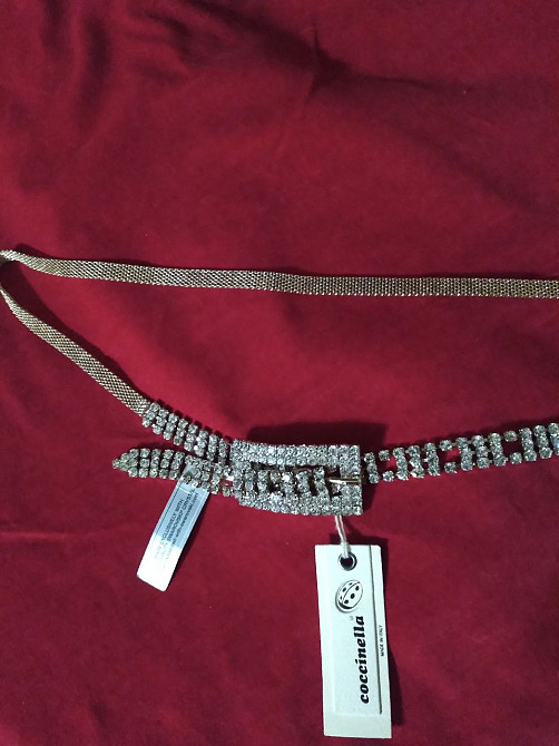 Новый ремень с пряжкой в камнях Swarovski | Новий ремінь з пряжкою Swarovski Одеса - зображення 1