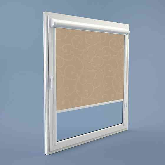 Рулонна штора Rolets Акант 2-1839-500 50x170 см закритого типу Світло-коричнева Київ