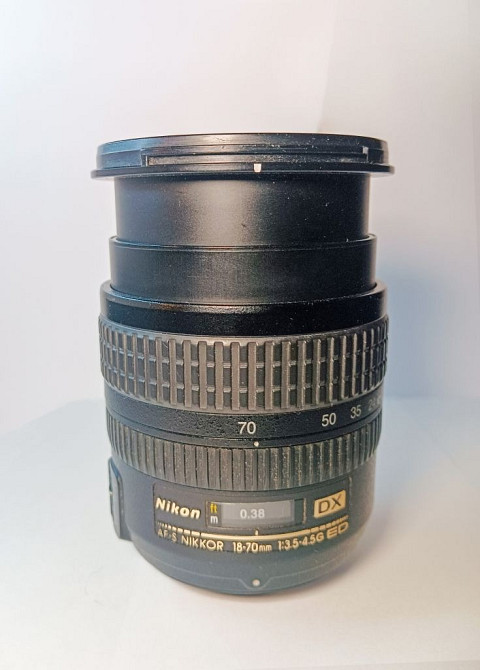 Об’єктив Nikon AF-S Nikkor 18-70mm 1:3.5-4.5G ED DX SWM IF Aspherical ф67 Київ - зображення 3