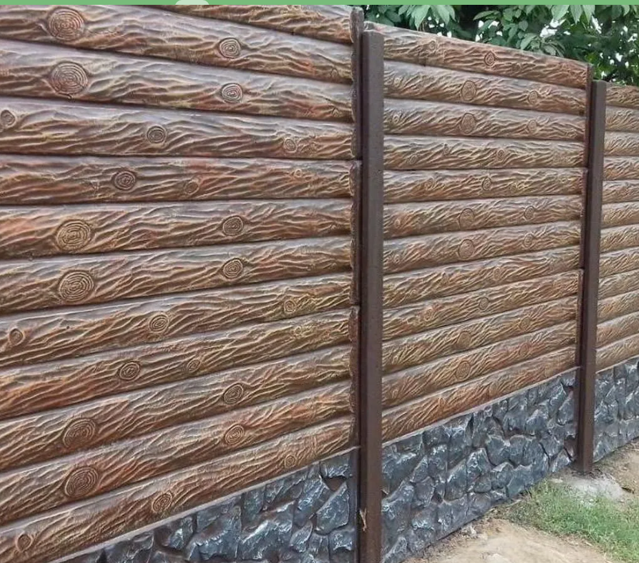 Глянцевые еврозаборы. Еврозабор Мрамор из бетона. Еврозабор Гранилит Кривий Ріг - зображення 4