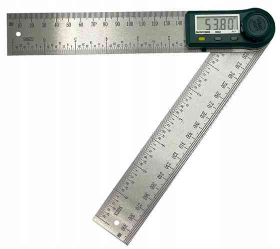 Электронный угломер с линейкой 200 мм PROTESTER 5423-200 Харків